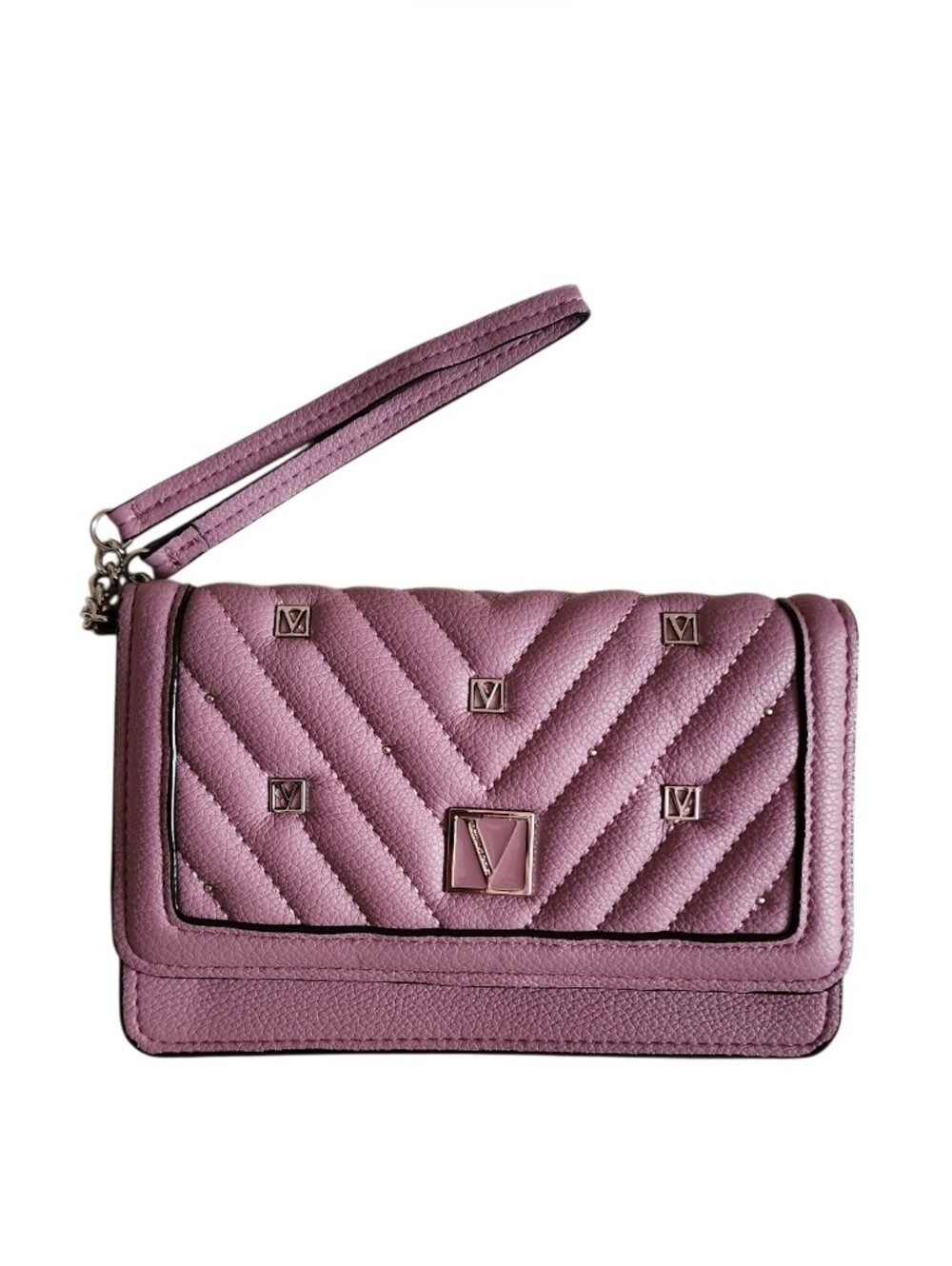 Victoria's Secret Quilted Lavender Wristlet Clutch